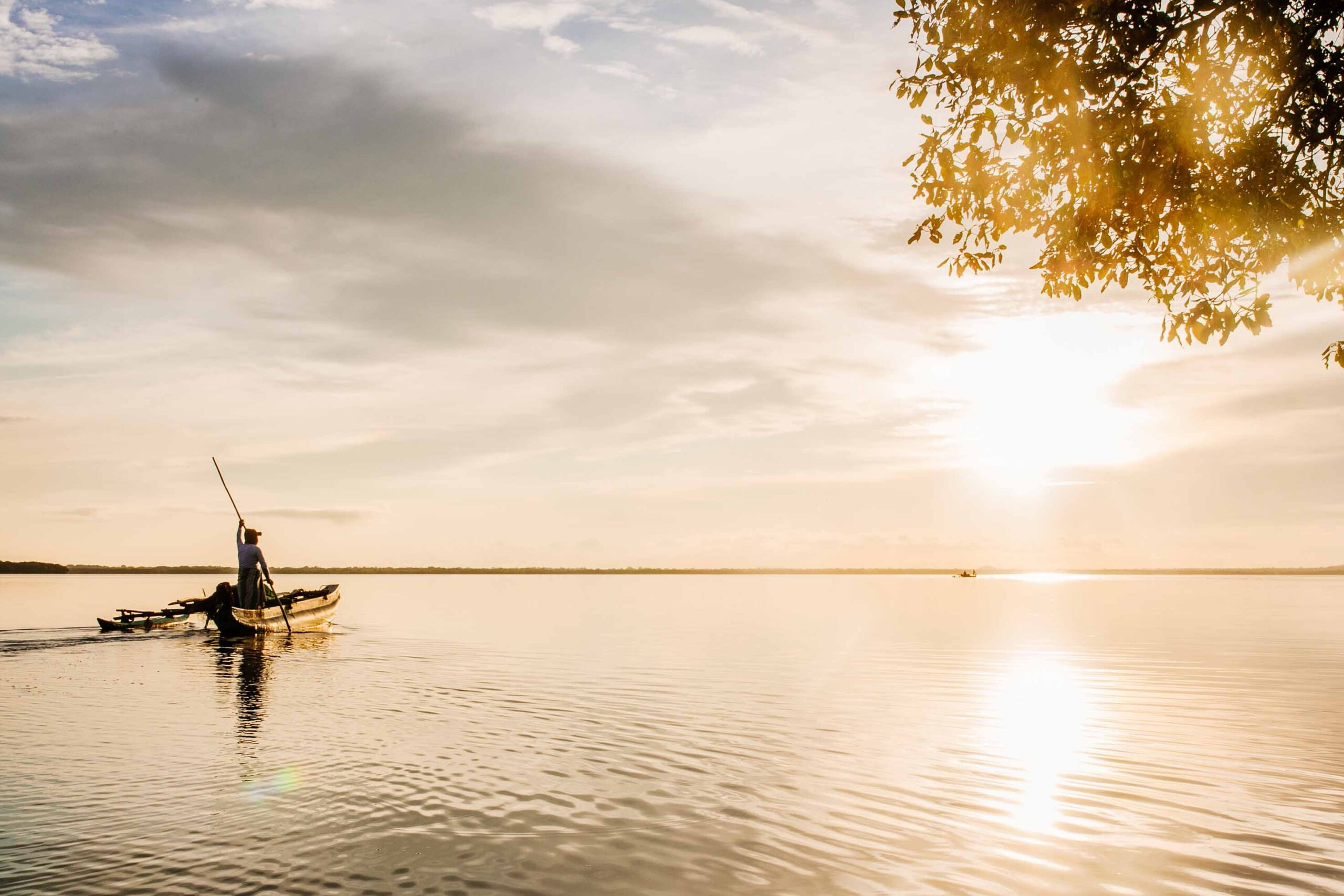 Koggala lake from hotels in Koggala, Sri Lanka