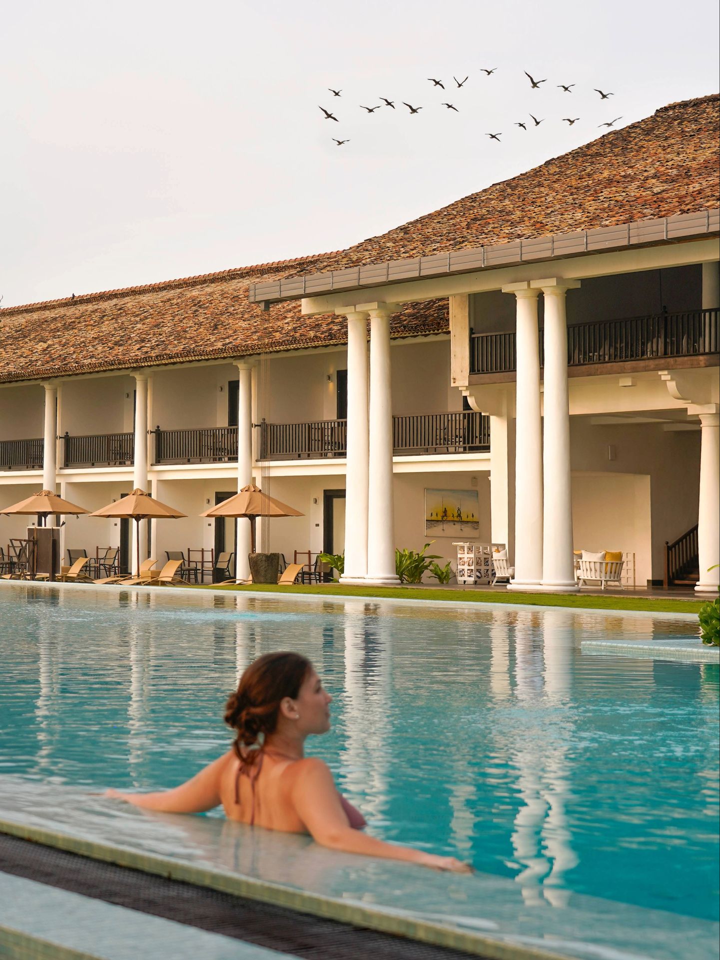 Infinity pool at The Fortress Resort and Spa in Koggala near Galle