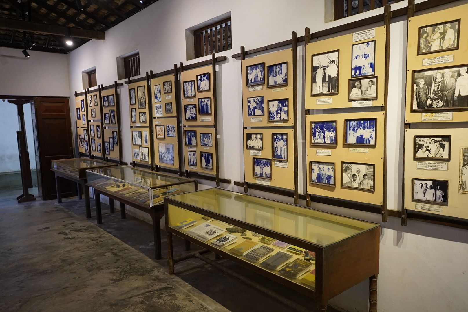 Exhibits inside the Martin Wickramasinghe Folk Museum in Koggala